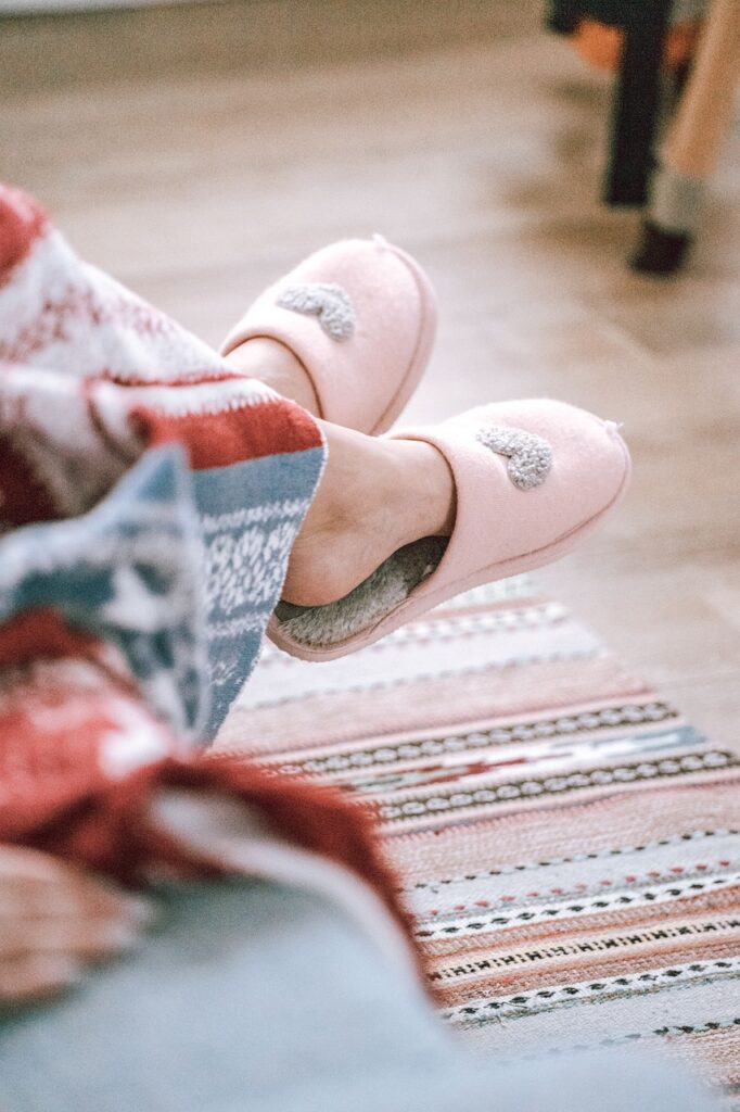 woman, warm, sofa, christmas, home, winter, cozy, holiday, comfort, relax, house, girl, interior, room, indoor, sitting, new year, comfortable, living room, relaxation, morning, socks