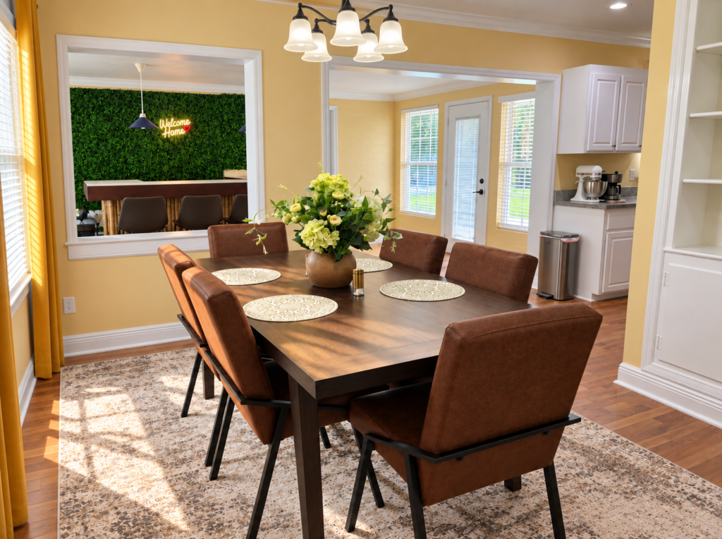 The beautiful dining room at Gianna's Place.
